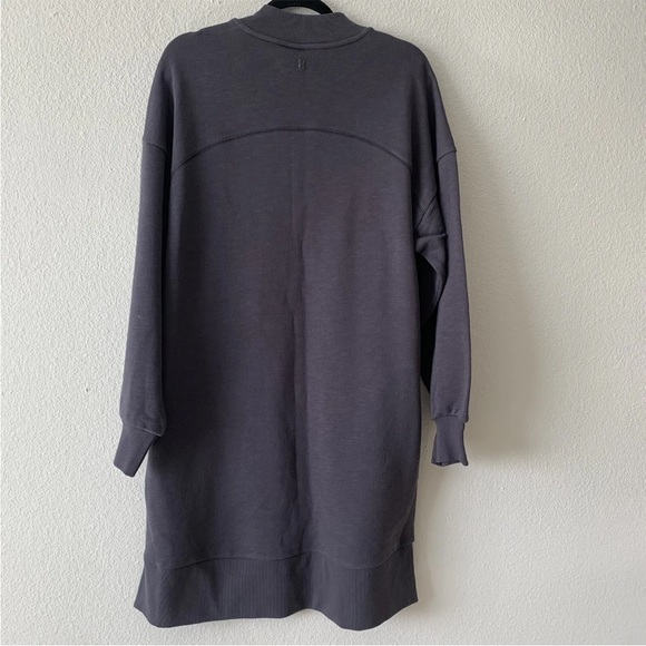 NWT Sweaty Betty One and Done Sweat Dress Size S Gray Oversized Mock Neck $98 - Picture 6 of 9